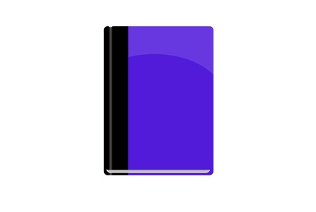 Blank book cover - Hardcover book isolated on white backgroundの写真素材