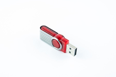 Usb flash memory isolated on the white background - Handy drive - Thumb drive - Portable flash usb drive - usb stickの写真素材