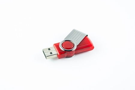 Usb flash memory isolated on the white background - Handy drive - Thumb drive - Portable flash usb drive - usb stickの写真素材