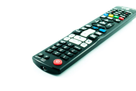 TV remote control isolated on white - Television remote control