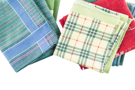 Handkerchief isolated on the white backgroundの写真素材