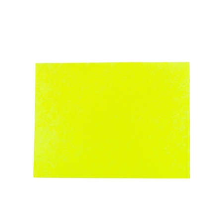 Yellow note Paper isolated on white backgroundの写真素材
