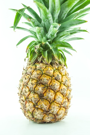 Pineapple on white backgroundの写真素材