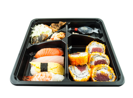 Japanese Meal in a Box or Lunch Box Japanese food (Bento)の写真素材