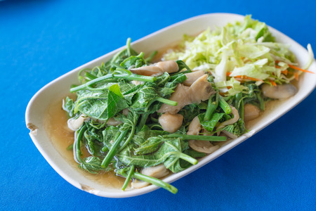 stir fried sayate wish salted soy bean, Fried vegetablesの写真素材