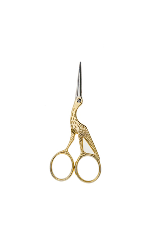 Peacock scissors isolated on white backgroundの写真素材