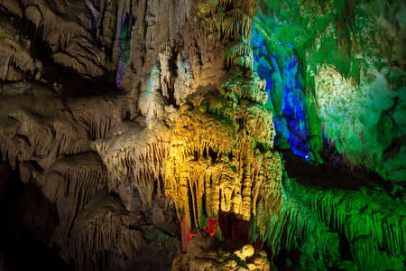 Prometheus Cave at Tskaltubo, the Imereti region of Georgia. Cave below the surface of the earth.のeditorial素材