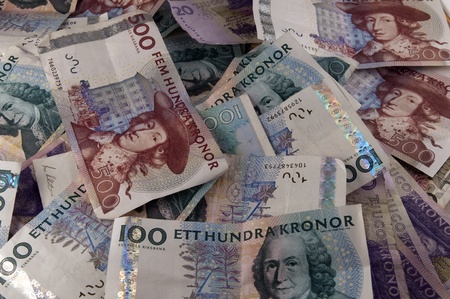 swedish money / Swedish currency の写真素材