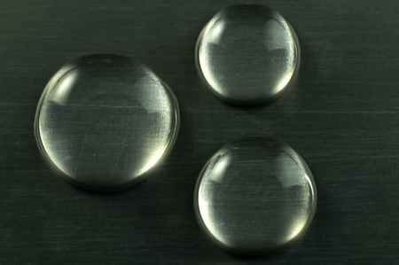 Water drops on Metal / Aluminumの写真素材