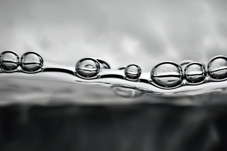 Water edge / bubblesの写真素材