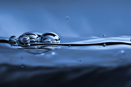 Water edge / bubblesの写真素材