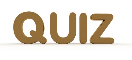 3D Rendered Quiz wordの写真素材