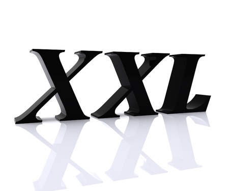 XXL signの写真素材