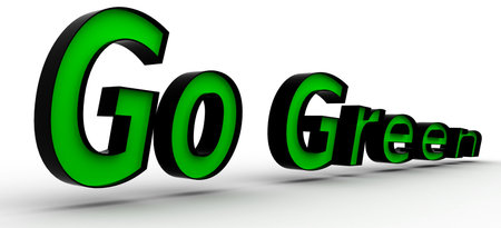 Green 3D Word の写真素材