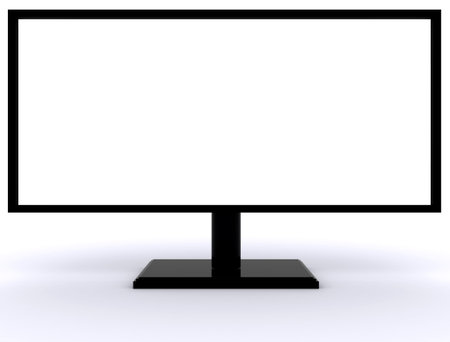 Blank billboard isolated on white の写真素材