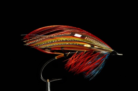 Fly fishing flies / lures for salmonの写真素材