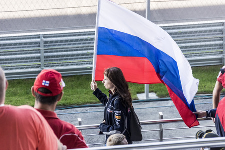 Sochi, Russia -12 November 2014 : Formula One, Russian Grand Prix, "Sochiautodrom", 16 stage.のeditorial素材