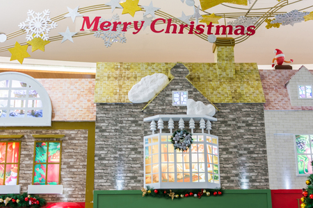 Merry Christmas decoration in the house interiorsのeditorial素材