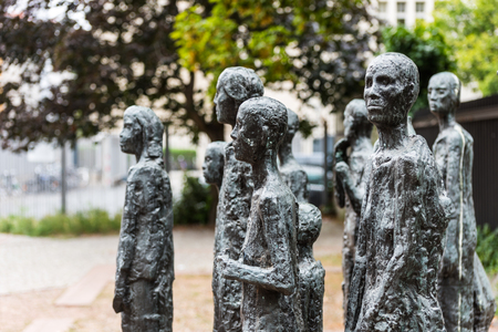 The jewish monument outside the Jewish Cemetery in Berlin, Germanyのeditorial素材