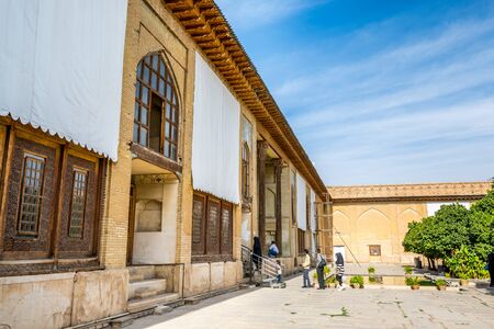 Interiors of the Arg of Karim Khan, or Karim Khan Citadel, built as part of a complex during the Zand dynasty by Karim Khan. It is rectangular in shape and resembles a medieval fortress.のeditorial素材