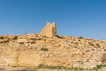 Historic buildings in Dariyah clay castle, also as Dereyeh and Dariyya, a town in Riyadh, Saudi Arabia, original home of the Saudi royal family, the capital of the Emirate of Diriyah.のeditorial素材
