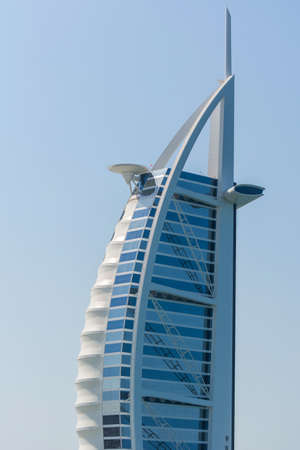 Hotel of Burj Al Arab Jumeirah, the world's most luxurious hotelのeditorial素材