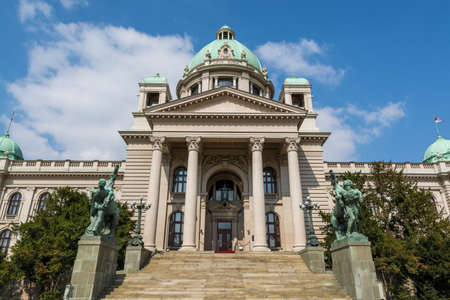 Parliament of Serbia in Belgrade, or National Assembly of Serbiaのeditorial素材