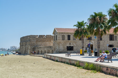 The medieval fort in Larnaca (Larnaka) of Cyprusのeditorial素材