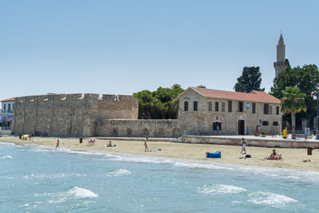 The medieval fort in Larnaca (Larnaka) of Cyprusのeditorial素材