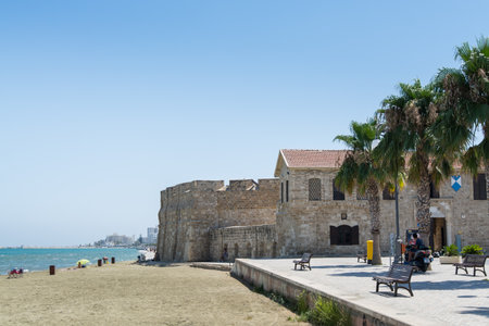 The medieval fort in Larnaca (Larnaka) of Cyprusのeditorial素材