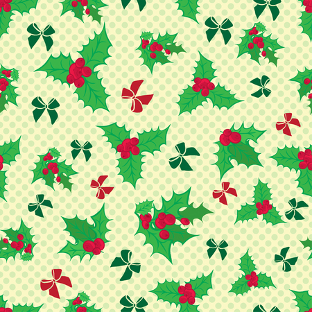 Christmas and New Year vintage greeting cards with holiday symbols Elegant winter decor pattern for your design. Easily editable vector illustrationのイラスト素材
