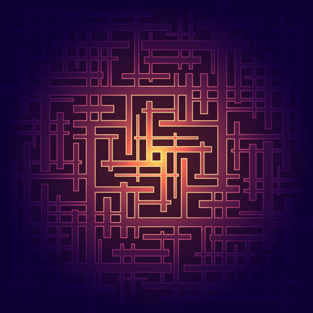 Abstract geometric background, graphic visualisation of data, interaction, science, technology.のイラスト素材