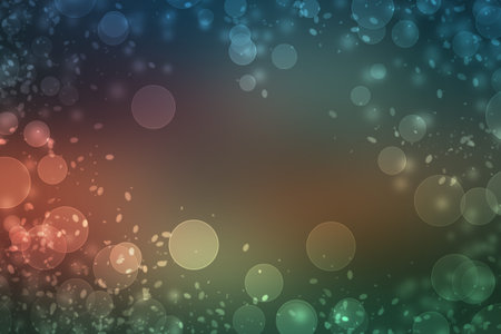 Abstract white bokeh texture on colorful blurred holiday background Photo overlay defocused vintage...
