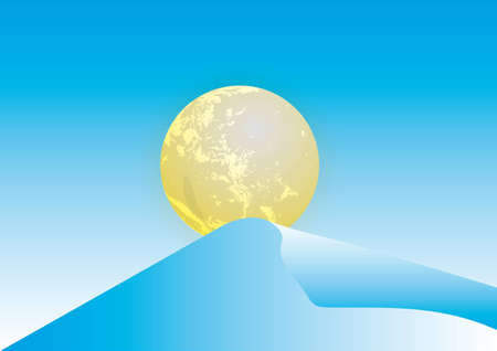 san or moonのイラスト素材