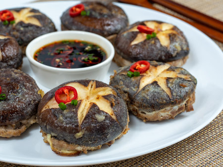 Korean food: Pyogobeoseotjeon. Korean ritual food usually eaten on holidays.