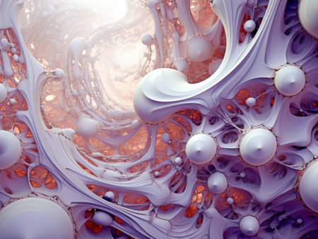 abstract fractal. Fractal art background for creative design. Decoration for wallpaper, desktop, poster, cover booklet. Print for clothes, t-shirt. creative illustration for designの素材