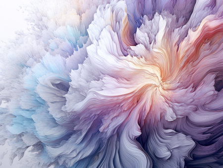 abstract background. Psychedelic fractal texture. digital art. 3D rendering.の素材