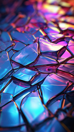 abstract ultra violet purple crystal background.Generative AI.の素材