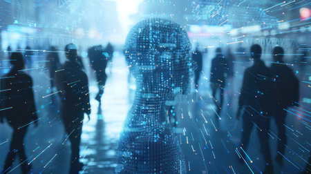 Digital connectivity.Generative AI.の素材