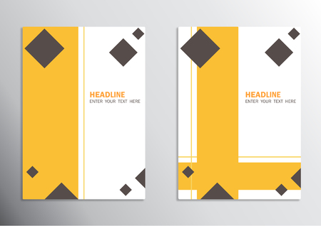 Leaflet cover presentation abstract geometric background, modern publication poster magazine, layout in A4 sizeのイラスト素材