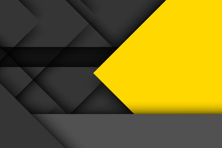 Black yellow corporate tech art. Vector material backgroundのイラスト素材
