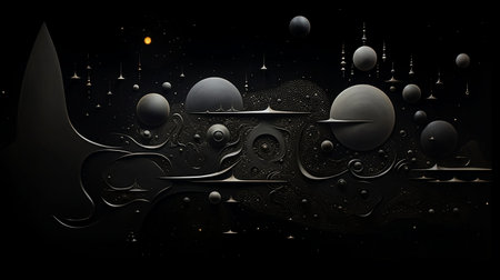 abstract fractal illustration useful as a background - 3D renderingの素材