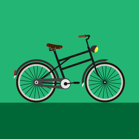 Gray vintage bicycle stock vectorのイラスト素材