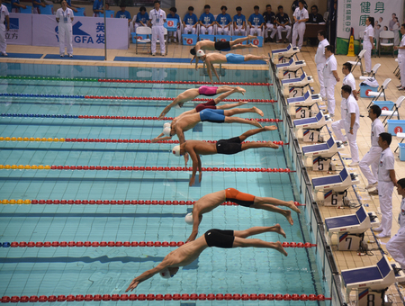 2017 Weinan National Swimming Championshipsのeditorial素材