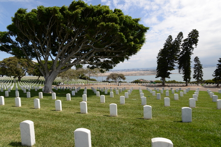 San Diego Fort Rosecrans National Cemeteryのeditorial素材