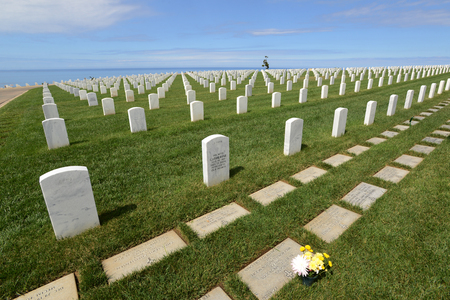 San Diego Fort Rosecrans National Cemeteryのeditorial素材