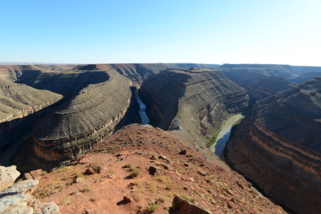 Goosenecks State Parkの写真素材