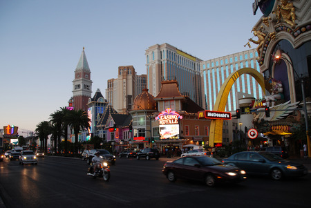 Las Vegas streetscapeのeditorial素材