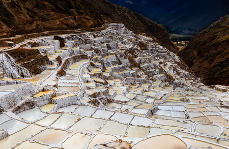 Wonders of mountains-Salina de Marasの写真素材