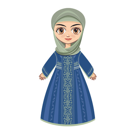 The doll in Muslim dress.のイラスト素材